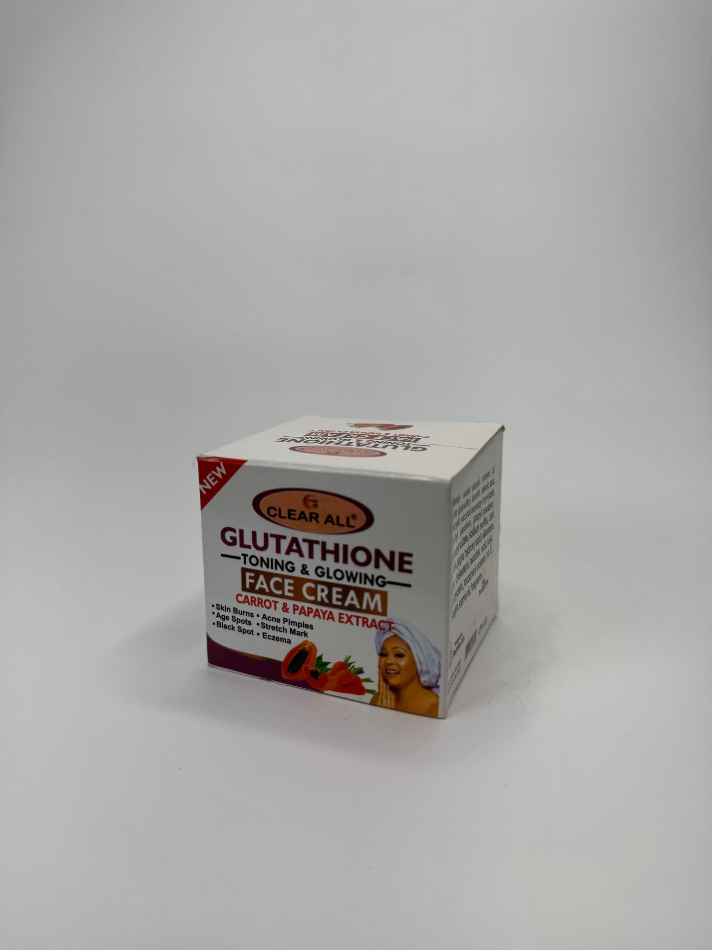 Clear All Glutathione Toning & Glowing Face Cream