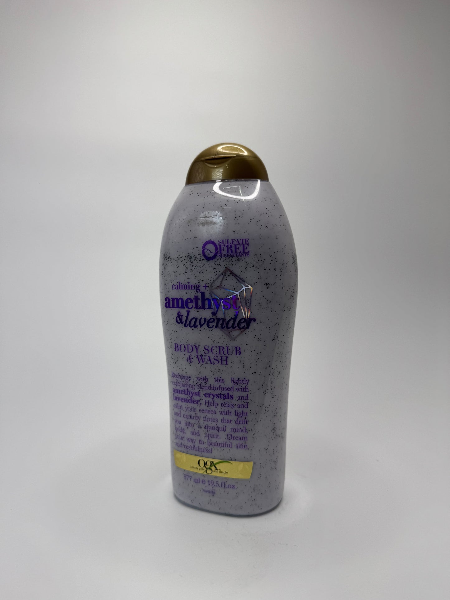 OGX Calming + Amethyst Lavender Body Scrub & Wash (577ml)