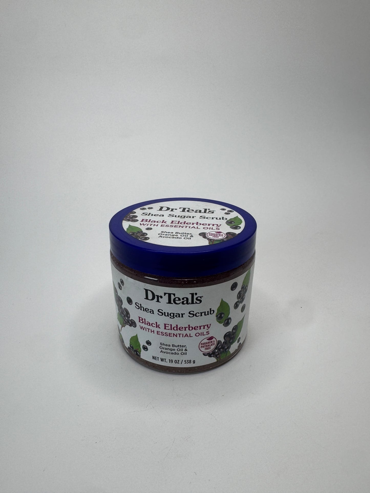 Dr Teal's Shea Sugar Body Scrub (Black Elderberry Scent)