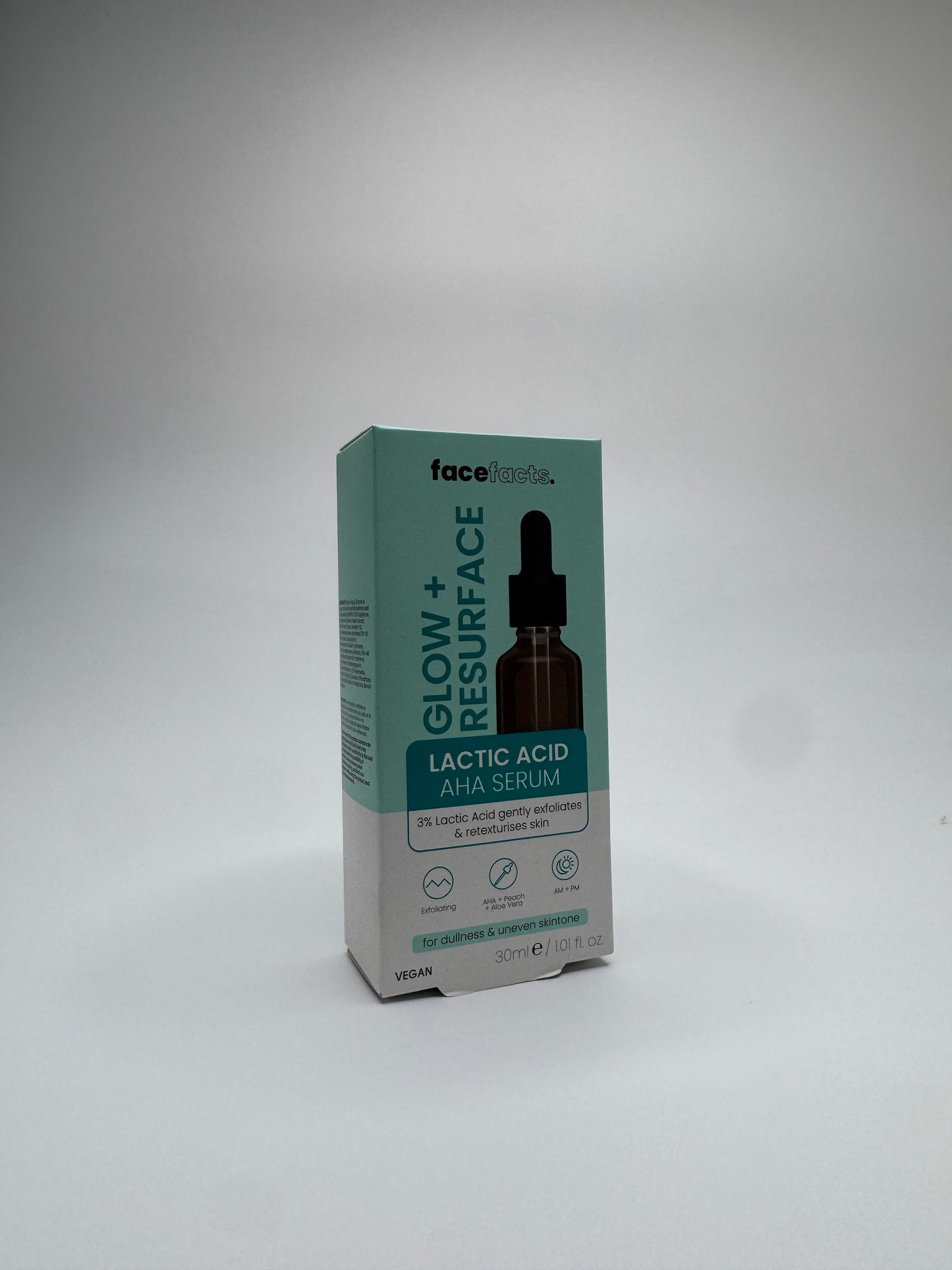 FaceFacts Glow & Resurface Lactic Acid AHA Serum