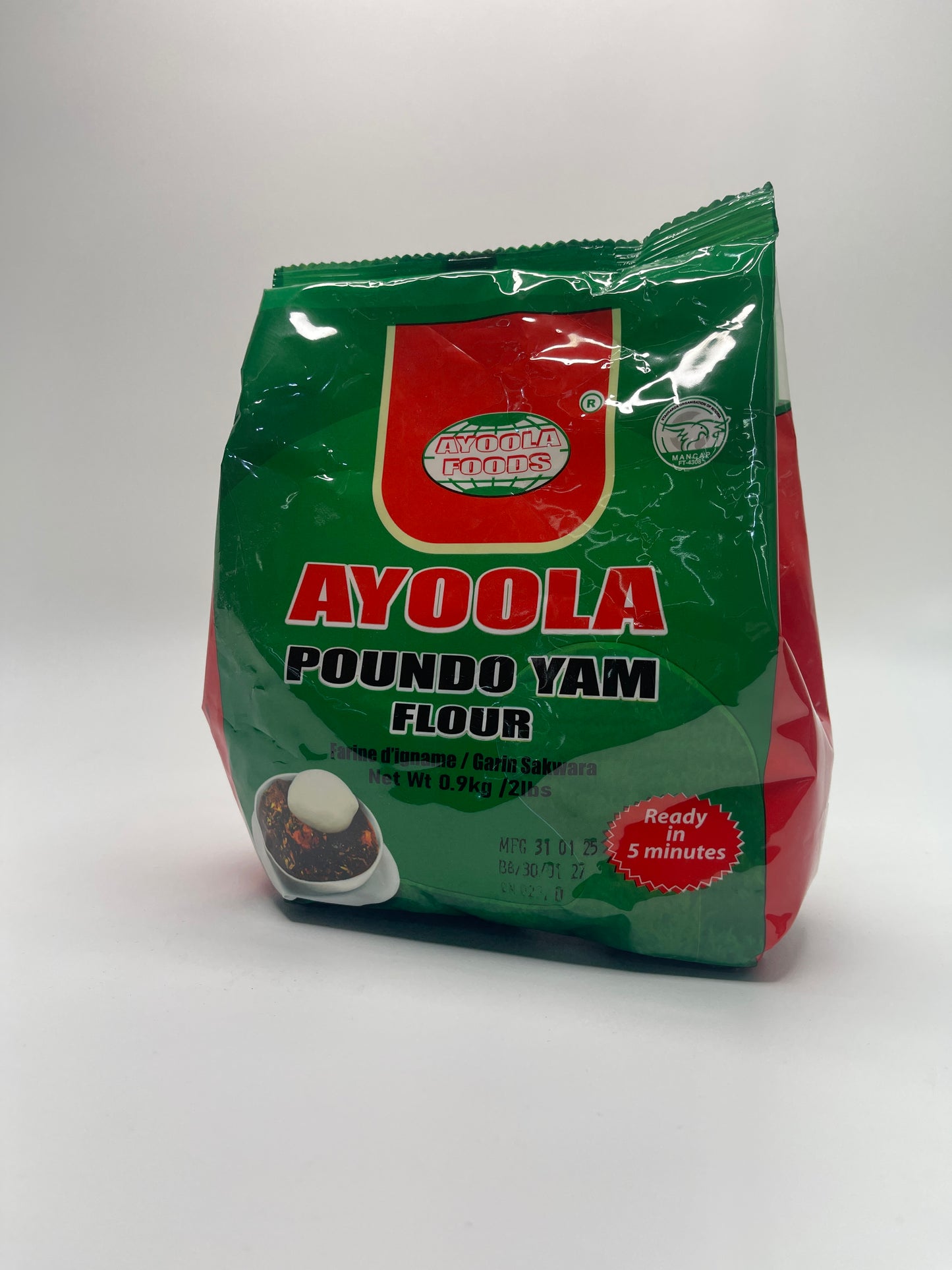 Ayoola Poundo Yam Flour 0.9Kg