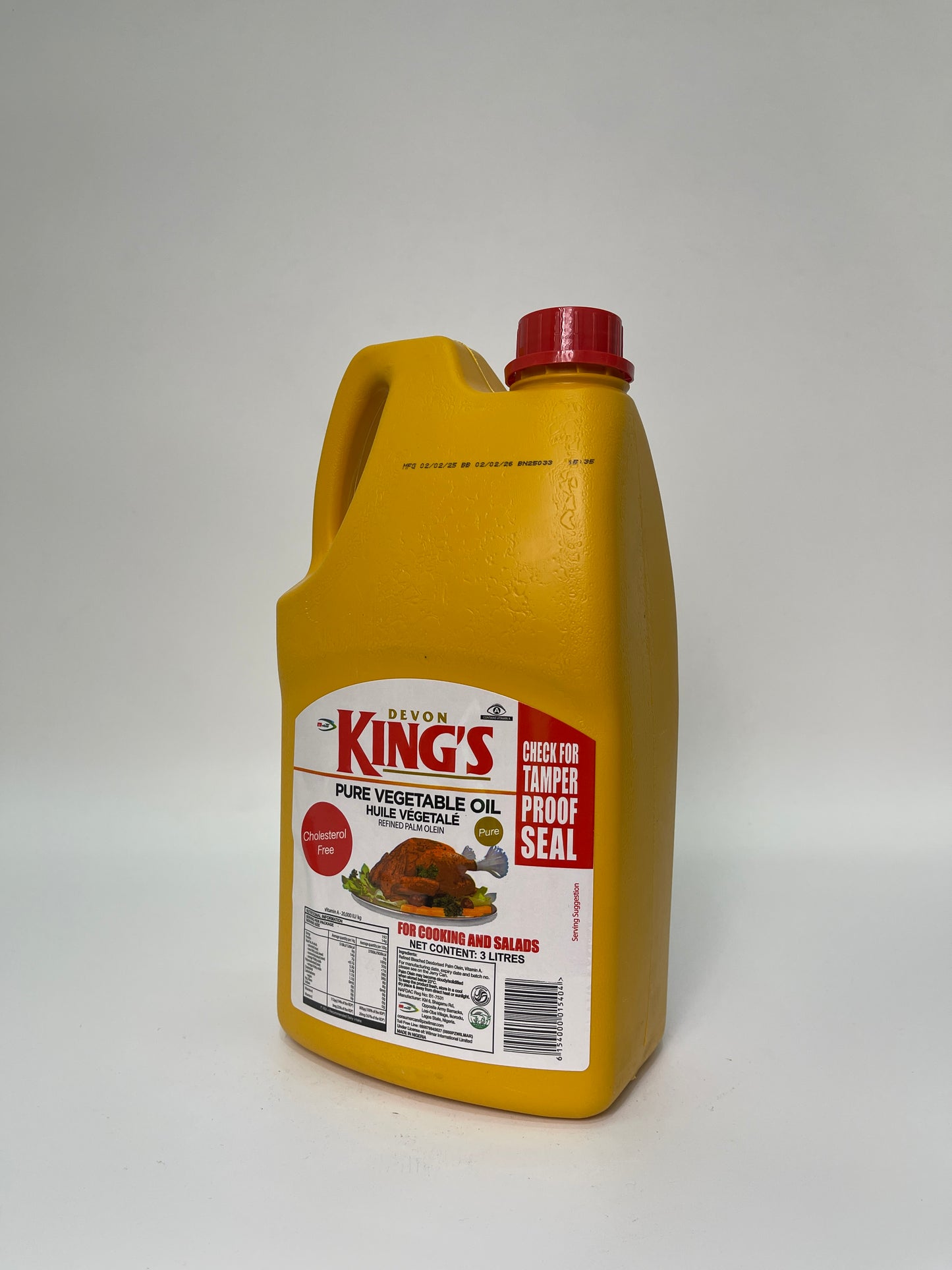 Devon King's Vegetable Oil (3Litres)