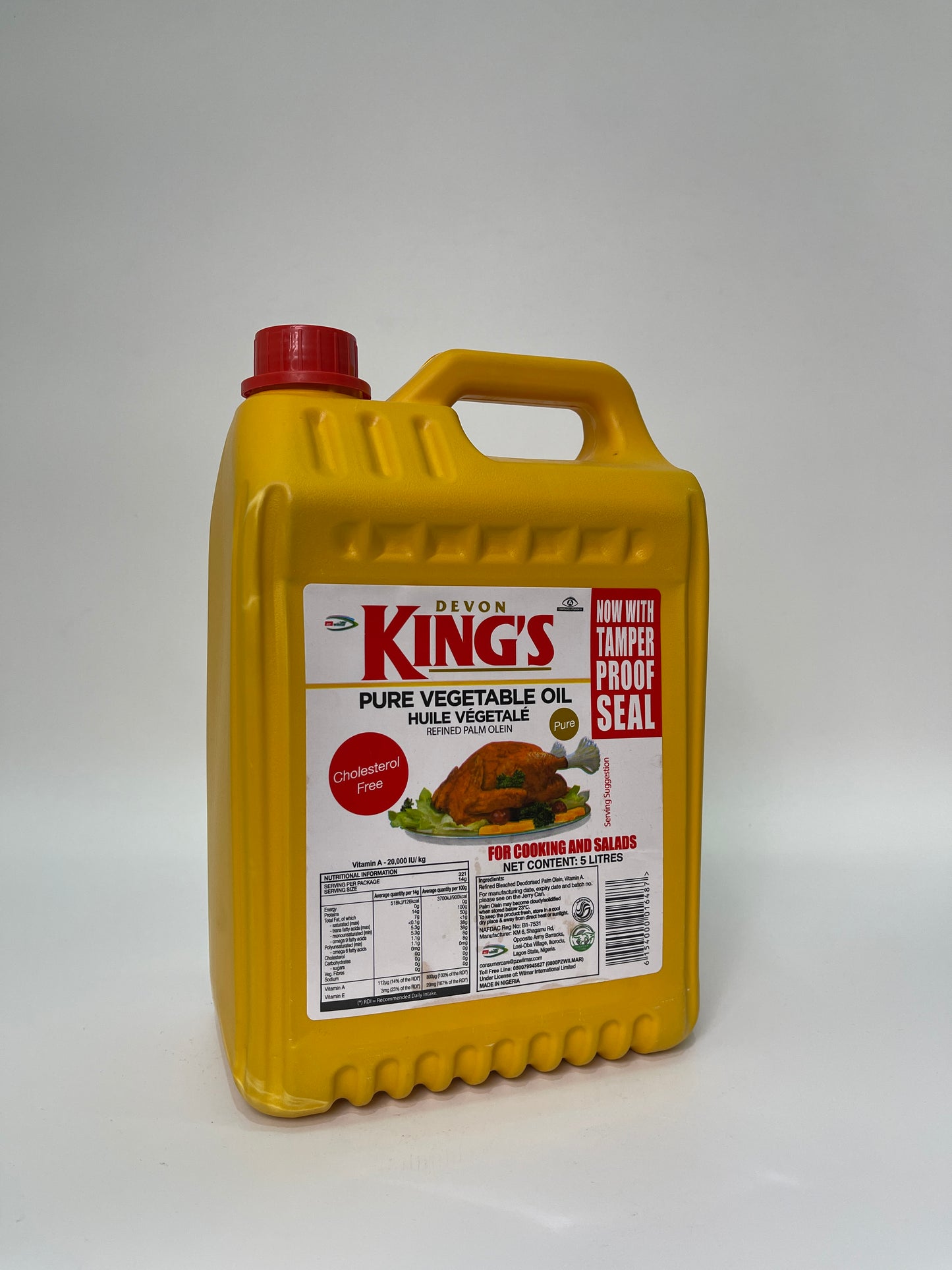 Devon King's Vegetable Oil (5Litres)
