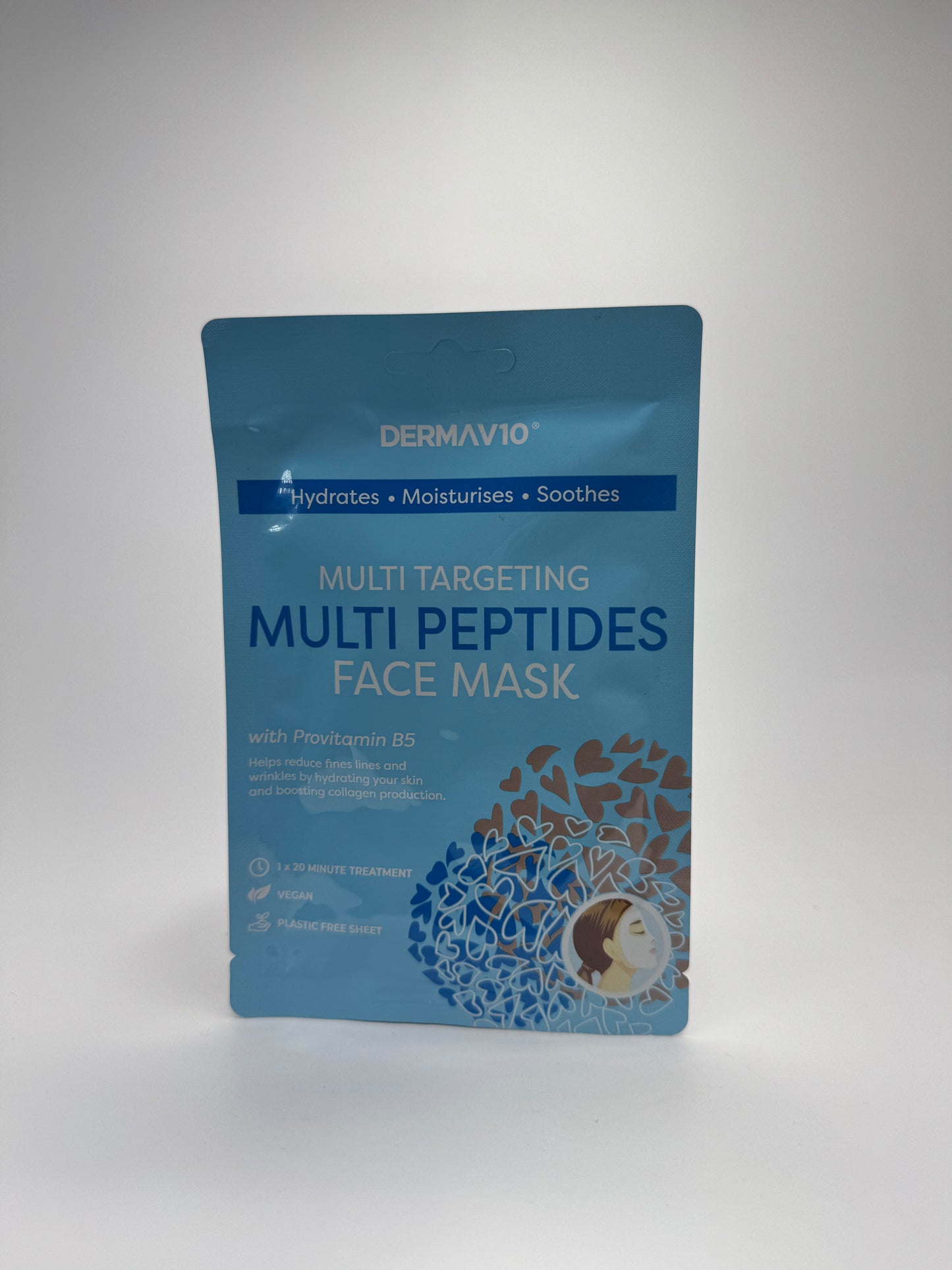 DermaV10 Multi Peptides Face Mask