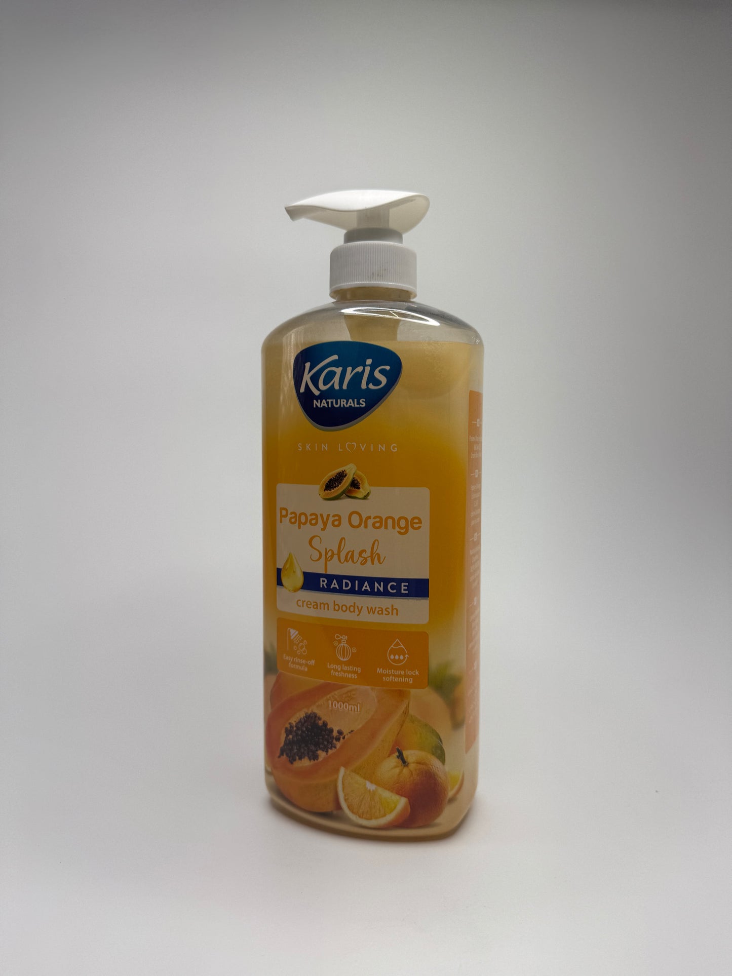 Karis Naturals Papaya Orange Splash Radiance Cream Body Wash