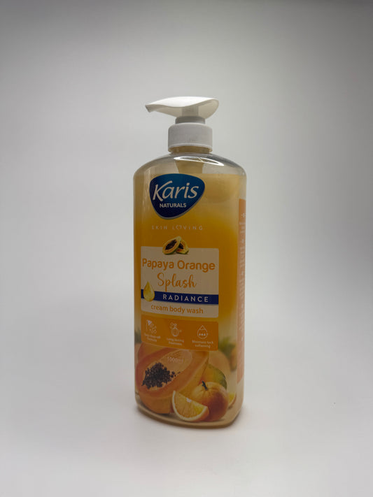 Karis Naturals Papaya Orange Splash Radiance Cream Body Wash