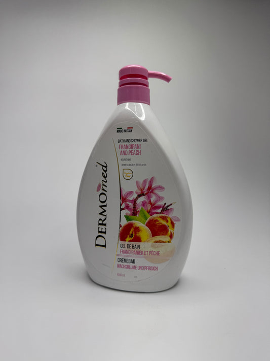 Dermomed Frangipani and Peach Bath and Shower Gel (1000ml)