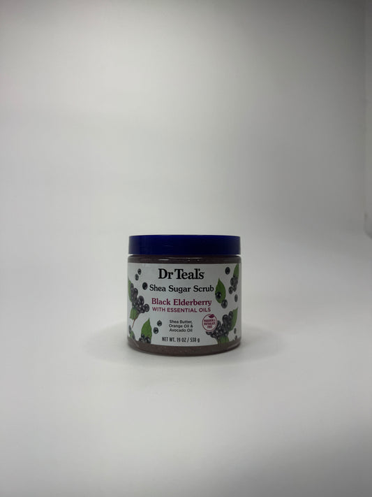 Dr Teal's Shea Sugar Body Scrub (Black Elderberry Scent)