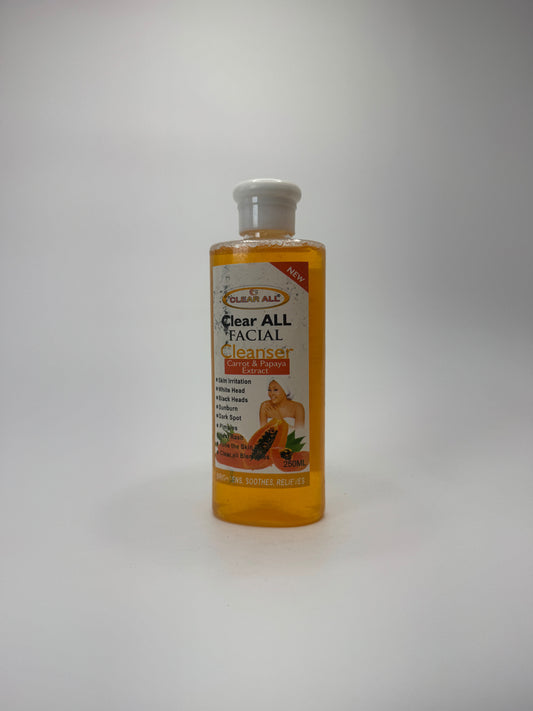 Clear All Facial Cleanser – Carrot & Papaya Extract (250ml)