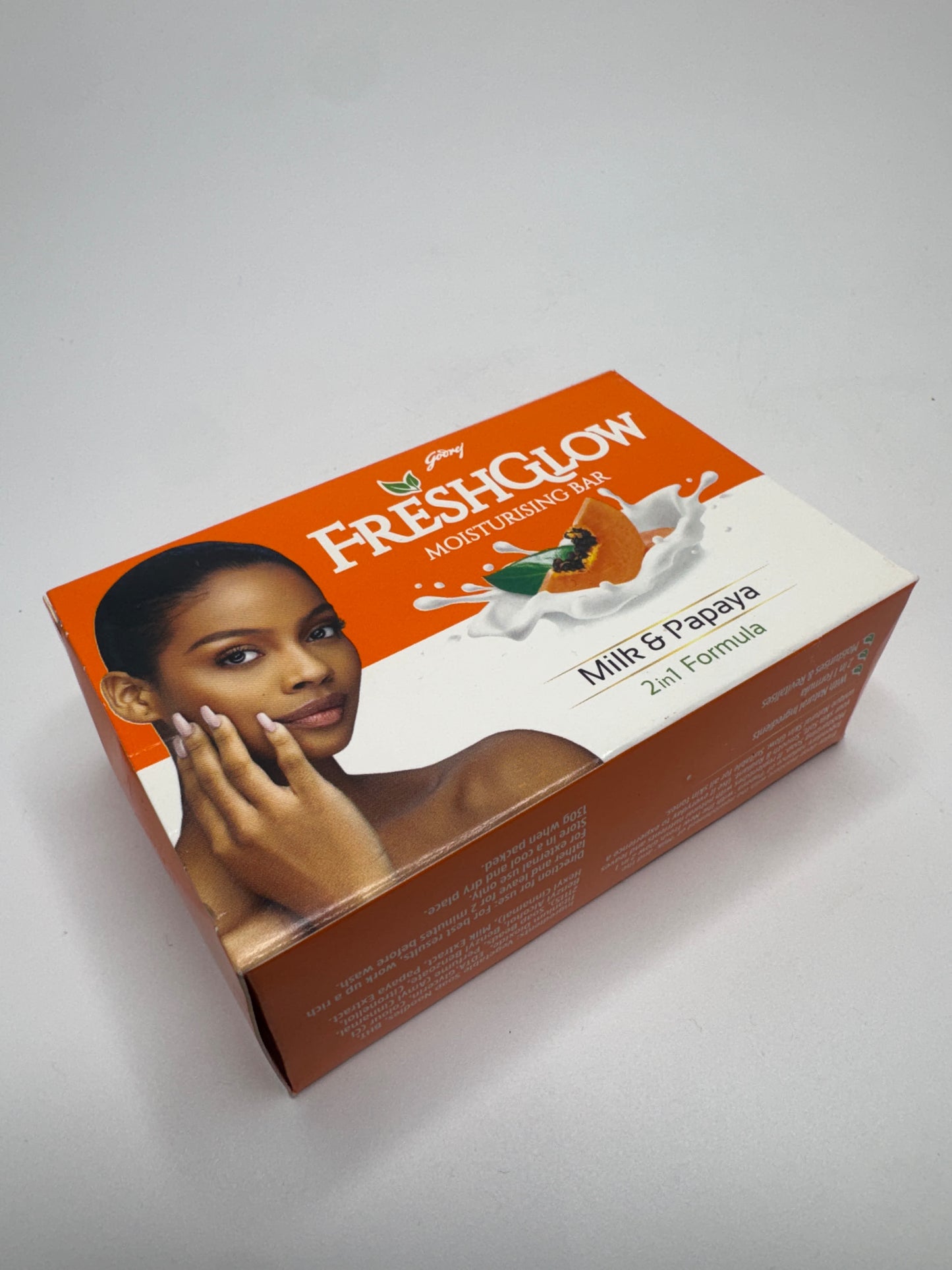 Godrej Fresh Glow Milk & Papaya 2-in-1 Moisturising Bar
