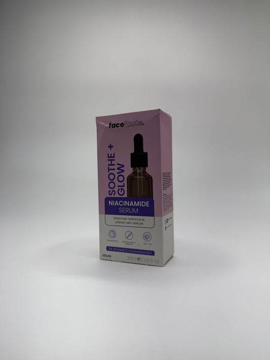FaceFacts Soothe + Glow Niacinamide Serum